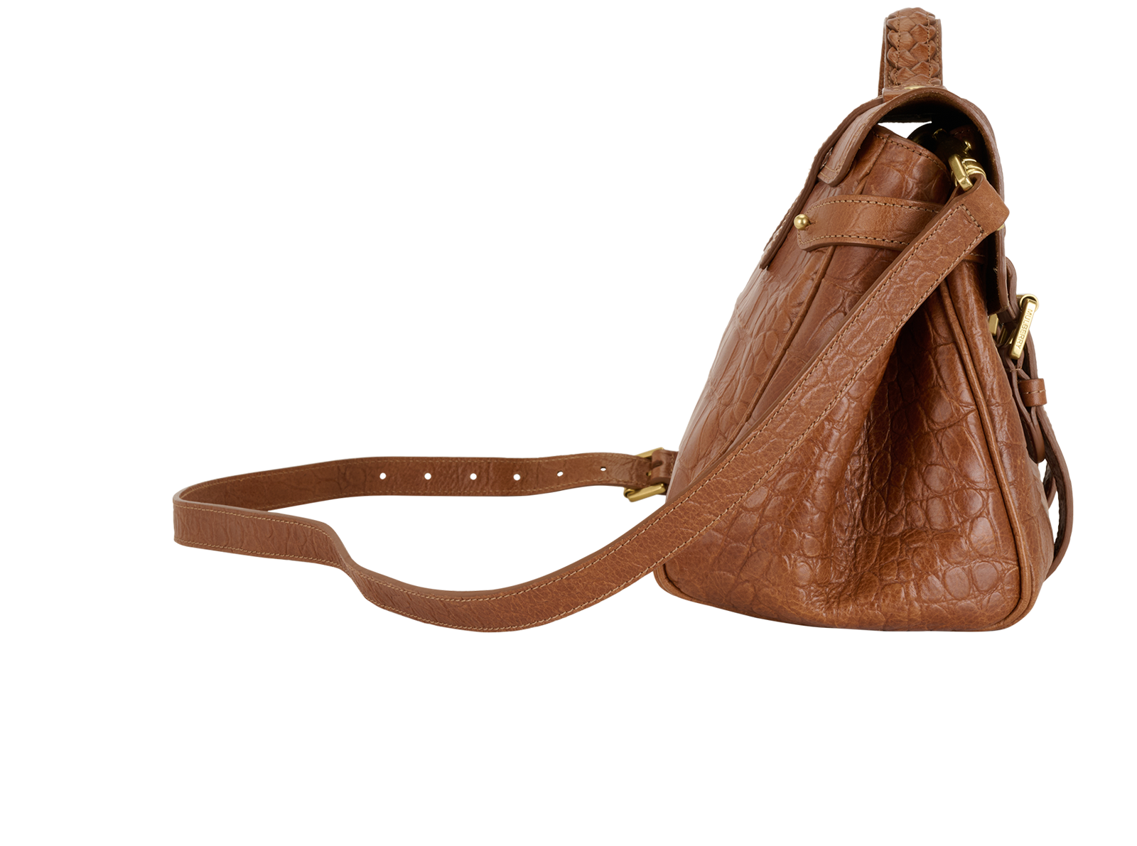 Alexa, &pound;550, Handbags, Tan, Leather, Side view